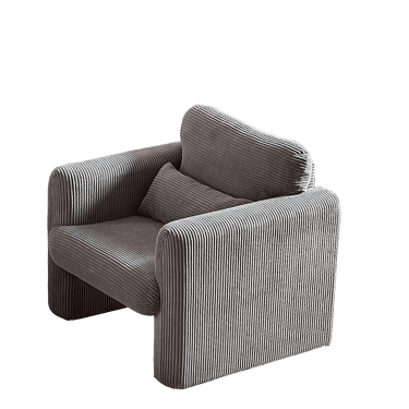 33"Corduroy Fabric Single Sofa, Modern Lounge Chairs Single Sofa with Support Pillow , for Apartment, Office, Living Room & BedroomMUTUKISPACE