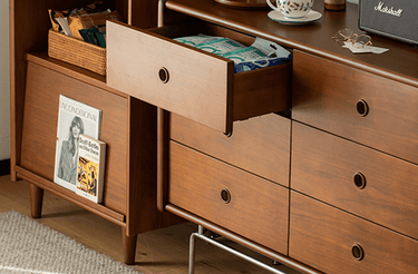Vintage Solid Boxwood 9 - Drawer Cabinet mu - yyjdg - chestMUTUKISPACE