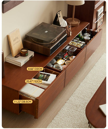 Solid Wood TV Stand Vintage Storage mu - gddsg - chestMUTUKISPACE