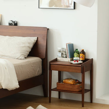 Solid Wood Nightstand Bedroom Storage Cabinet Bedside Table mu - xdctg - nightstandMUTUKISPACE