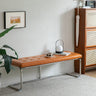Vintage Stainless Steel Bench Dining Bench Entryway Shoe Bench Bed End Bench mu - kkxlcd - chairMUTUKISPACE