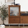Large Storage Cabinet with Flap Doors Solid Wood 19.7x15.7x39.4 Inches mu - yyxbg - stableMUTUKISPACE