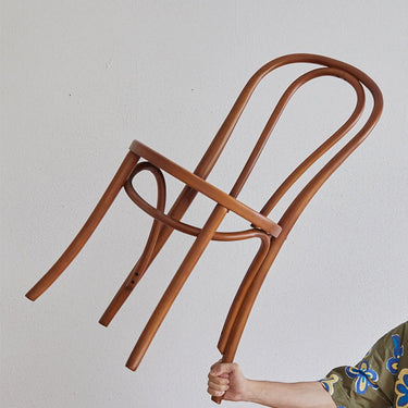 Nordic Solid Wood Dining Chair Home Backrest Chair Vintage Natural Wood No. 18 Chair Modern Minimalist Japanese Style Desk Chair mu - 18 - chairMUTUKISPACE