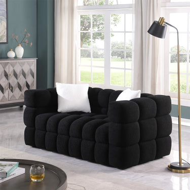 84.3 length ,35.83" deepth , marshmallow sofa,boucle sofa ,3 seaterMUTUKISPACE