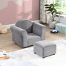 Kids Chair, Kids Upholstered Couch with ottomanMUTUKISPACE