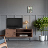 Simple, Modern, Vintage Reclaimed Wood TV Stand Media Table for Living RoomMUTUKISPACE