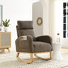 Welike 27.6"W Modern Accent High Backrest Living Room Lounge Arm Rocking Chair, Two Side Pocket(W83453338)MUTUKISPACE