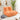 Fireside chair, Large bean bag chair for adults, Lazy floor sofa for home, Playing bean bag chair, One - piece high resillence foam, Flannelette fabric, OrangeMUTUKISPACE