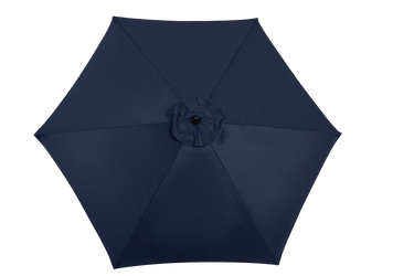 9FT Market Patio Umbrella with Push - Button Tilt & Crank, 6 Sturdy Ribs (Navy Blue, Base Not Included)MUTUKISPACE