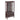 Lighted Glass Curio Cabinet in Dark Cherry, Wine Display Sideboard with Adjustable Glass Shelves, 2 Doors and 1 Drawer, Bulb IncludedMUTUKISPACE