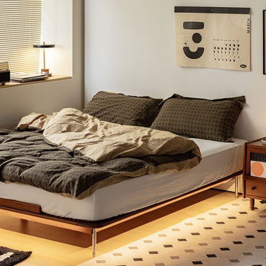 Solid Wood Double Bed mu - fbwbc - bedMUTUKISPACE