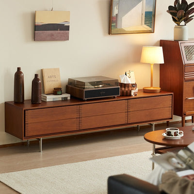 Solid Wood TV Stand Vintage Storage mu - gddsg - chestMUTUKISPACE