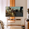 Mobile TV Stand Vintage Floor Rolling Stainless Steel mu - cesdsjj - rackMUTUKISPACE