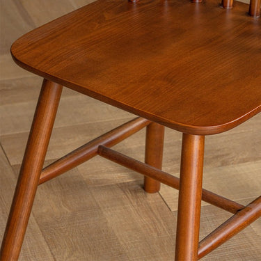 Windsor Chair Solid Wood Dining Desk Chair High Back Modern Minimalist Natural Wood Chair mu - wsy - chairMUTUKISPACE