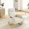 Welike 27.6"W Modern Accent High Backrest Living Room Lounge Arm Rocking Chair, Two Side Pocket(W83453708)MUTUKISPACE
