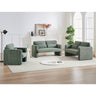 Two 60"Corduroy Fabric Sofa with 33" Single Sofa, Modern Sofa with Support Pillow, for Apartment, Office, Living Room & BedroomMUTUKISPACE