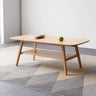 Center table Low Table solid wood Top plate Desk Coffee table Easy to assemble Natural woodMUTUKISPACE