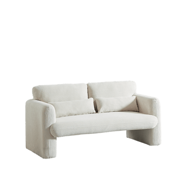 60"Corduroy Fabric Sofa with 33" Single Sofa, Modern Sofa with Support Pillow, for Apartment, Office, Living Room & BedroomMUTUKISPACE