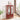 Cherry Lighted Glass Display Cabinet, Curio Wine Cabinet with Adjustable Glass Shelves, 2 Doors and 1 Drawer, Bulb IncludedMUTUKISPACE