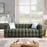 84.3 length ,35.83" deepth ,human body structure for USA people, marshmallow sofa,boucle sofa ,3 seater, OLIVE GREEN BOUCLEMUTUKISPACE