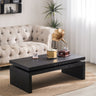 Modern Coffee Table, Black Wooden Coffee Table, Rectangle Cocktail Tea Table for Living Room, 47.6" L* 23.6" W * 16.3" HMUTUKISPACE