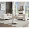 3 - seater + 2 - seater Combination Sofa Tufted Couch with Rolled Arms and Nailhead for Living Room, Bedroom, Office, Apartment, four pillowsMUTUKISPACE
