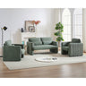 60"Corduroy Fabric Sofa with Two 33" Single Sofa, Modern Sofa with Support Pillow, for Apartment, Office, Living Room & BedroomMUTUKISPACE