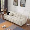 87.4 length ,35.83" deepth ,human body structure for USA people, marshmallow sofa,boucle sofa ,3 seater, BEIGE BOUCLEMUTUKISPACE