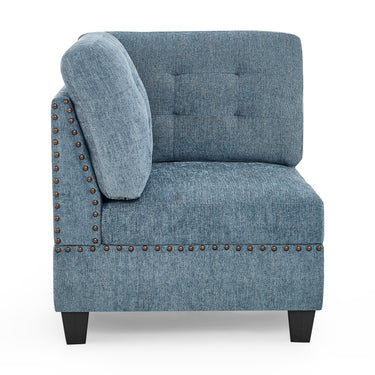 Corner Sofa for Modular Sectional,Navy Chenille (31.5"x31.5"x36.5")MUTUKISPACE