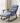 Casual folding rocking chair upholstered, lounge rocking chair adjustable high back and foot rest,side pockets placed in living room bedroom balconyMUTUKISPACE