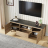 58 Inches Modern TV stand with LED Lights Entertainment Center TV cabinet with Storage for Up to 80 inch for Gaming Living Room BedroomMUTUKISPACE