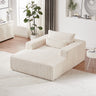 75 - Inch Corduroy foam Sofa Lounge Chair,No Assembly Required,Fluffy Modern Sleeper Chair for Indoor Living Room BedroomMUTUKISPACE