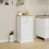 One Drawers and One - Compartment Tilt - Out Trash Cabinet Kitchen Trash Cabinet - WhiteMUTUKISPACE