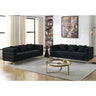 3 - seater + 3 - seater Combination sofa.BLACK teddyMUTUKISPACE