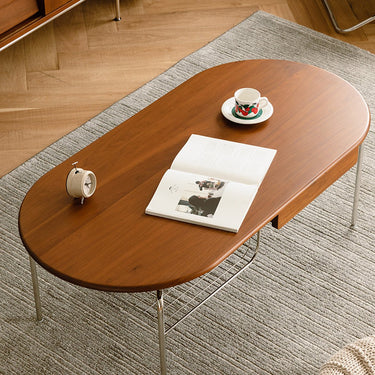 Coffee Table with Storage 47.2x23.6x15.7 Inches Solid Wood Steel Frame mu - yscj - ctableMUTUKISPACE