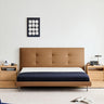 Genuine Leather Double Bed Italian Style Luxury Leather Bed inner - nmc - bedMUTUKISPACE