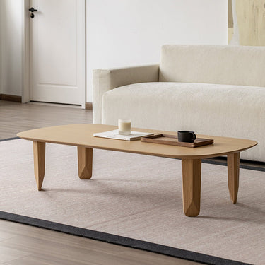 Modern Minimalist Coffee Table Nordic Japanese Solid Wood Large Living Room Italian Light Luxury Minimalist Home Natural Wood Color inner - rjcj - CtableMUTUKISPACE