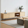 Italian Minimalist TV Stand Set Modern Simple Solid Oak Wood Nordic Style Luxury Living Room TV Cabinet inner - msdsg - tvstandMUTUKISPACE