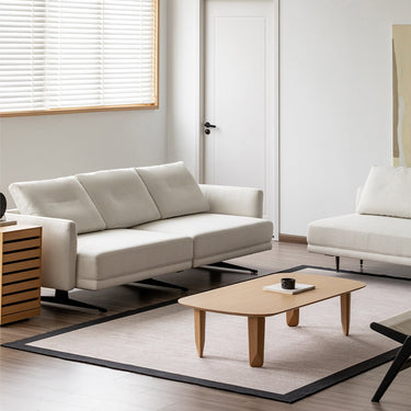 Nordic Japanese Minimalist Living Room Fabric Sofa Modern Simple Small Apartment Cream Style Two - Seater Sofa inner - xyusf - sofaMUTUKISPACE