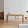 Solid Wood Dining Table Nordic Minimalist Rectangular Desk Simple Oak Workstation inner - kecz - DtableMUTUKISPACE