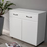 Two door Side Table - WhiteMUTUKISPACE