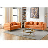 3 - seater + 2 - seater Combination sofa.ORANGE teddyMUTUKISPACE