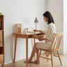 Desk solid wood natural wood computer desk study oak natural wood PC desk dressing table slim solid wood with drawerMUTUKISPACE
