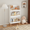 Kids Bookshelf, 3 - Tier Bookcase, Book Organizer, toy Storage Cabinet Organizer, WhiteMUTUKISPACE