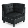 Corner Sofa for Modular Sectional,Black Velvet (31.5"x31.5"x36.5")MUTUKISPACE