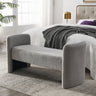 Welike 52" Bench for Bedroom End of Bed Modern Contemporary Design Ottoman Couch Long Bench Window Sitting Fireplace Bench, TeddyMUTUKISPACE