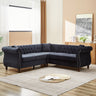 83.5 - Inch Oversized Corner Sofa, L - Shaped Sectional Couch, 5 - Seater Corner Sofas with 3 Pillows for Living Room, Bedroom, Apartment, OfficeMUTUKISPACE