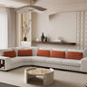 Modern Modular L - Shaped Sectional Sofa with Wooden Frame and StorageMUTUKISPACE