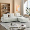 L - Shape Modular Sectional Sofa, DIY Combination, ChenilleMUTUKISPACE