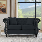 58.8" · 2-Seater · Black